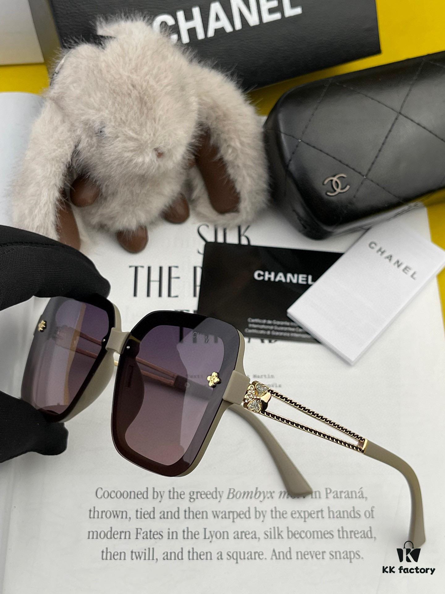 CHANEL 2025 New Arrival Camellia Fashion Trendy Round Frame HD Polarized Sunglasses, Comfortable Wear, Influencer Popular Style
