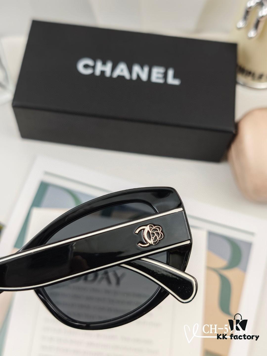 6931f7df3a89a121ed549352 CHANEL France - New Little Chanel Sunglasses with Polarized HD Lenses, TR Frame Lightweight and Comfortable, Size 63-17-140