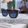 6931f7e33a89a121ed549394 Chanel Natural Light Pink Pearl-Set Frame Trendy Fashion Women's Luxury Square Sunglasses
