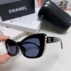 6931f7e33a89a121ed549399 Chanel Natural Light Pink Pearl-Set Frame Trendy Fashion Women's Luxury Square Sunglasses