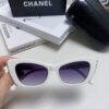 6931f7e43a89a121ed5493a3 Chanel Natural Light Pink Pearl Inlaid Frame Fashion Luxury Women's Square Sunglasses