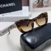 6931f7e53a89a121ed5493b1 Chanel Natural Light Pink Pearl Inlaid Frame Fashion Luxury Women's Square Sunglasses