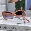 6931f7e53a89a121ed5493b6 Chanel Natural Light Pink Pearl-Embellished Frame Trendy Fashion Women's Luxury Square Sunglasses