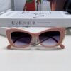 6931f7e63a89a121ed5493ba Chanel Natural Light Pink Pearl-Embellished Frame Trendy Fashion Women's Luxury Square Sunglasses
