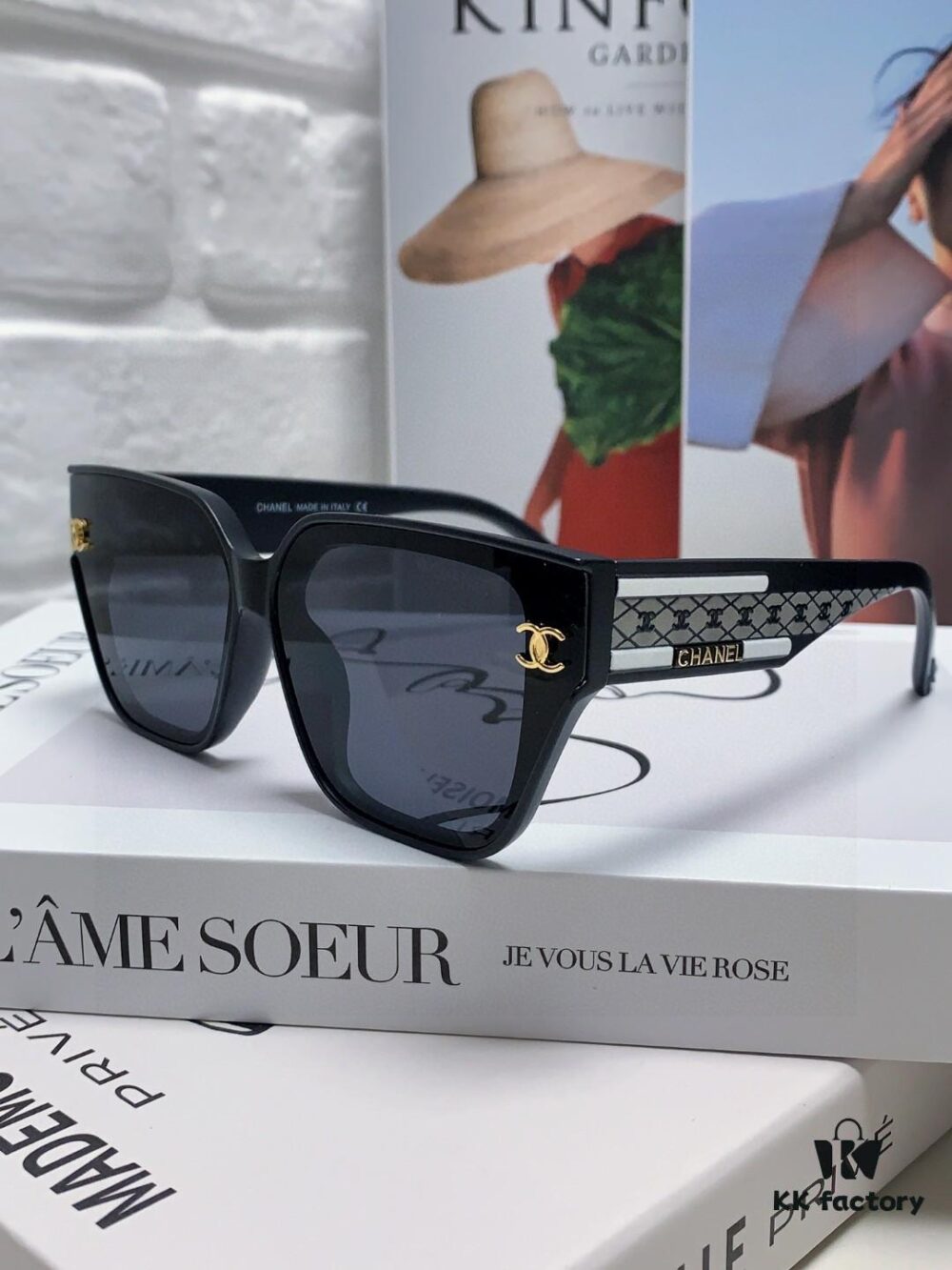 6931f7e63a89a121ed5493be CHANEL 2025 Small Fragrance Style HD Anti-Ultraviolet Sunglasses for Women, Fashionable Oversized Korean-style Sun Glasses, Celebrity-Inspired Eyewear