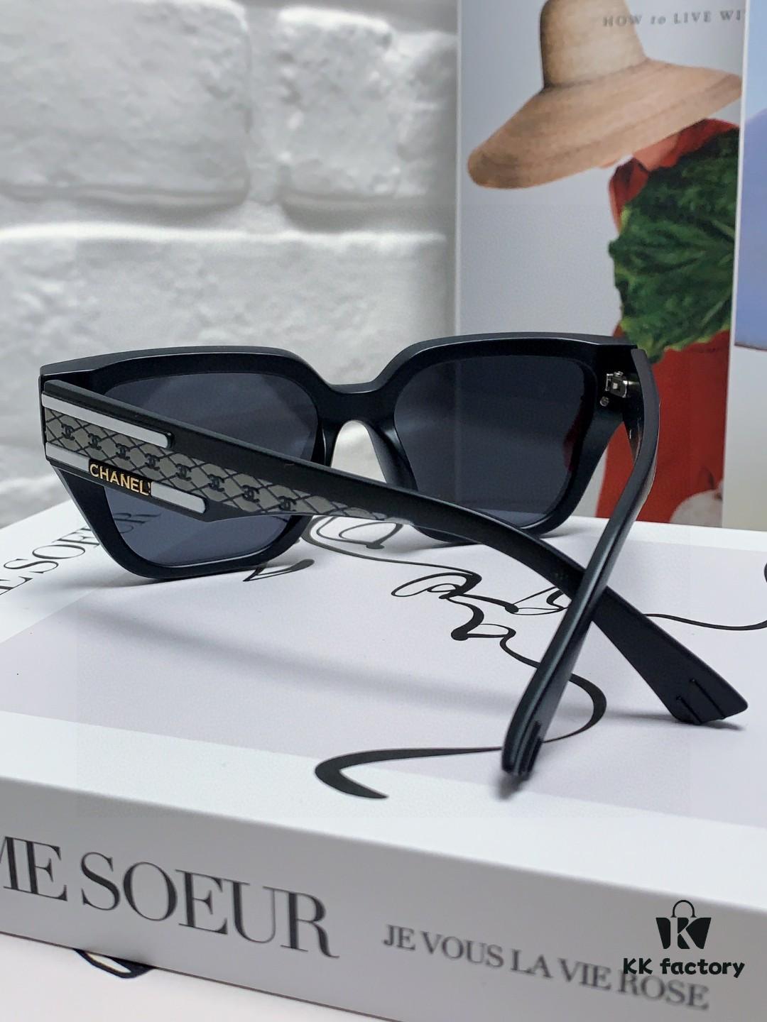 6931f7e63a89a121ed5493c0 CHANEL 2025 Small Fragrance Style HD Anti-Ultraviolet Sunglasses for Women, Fashionable Oversized Korean-style Sun Glasses, Celebrity-Inspired Eyewear