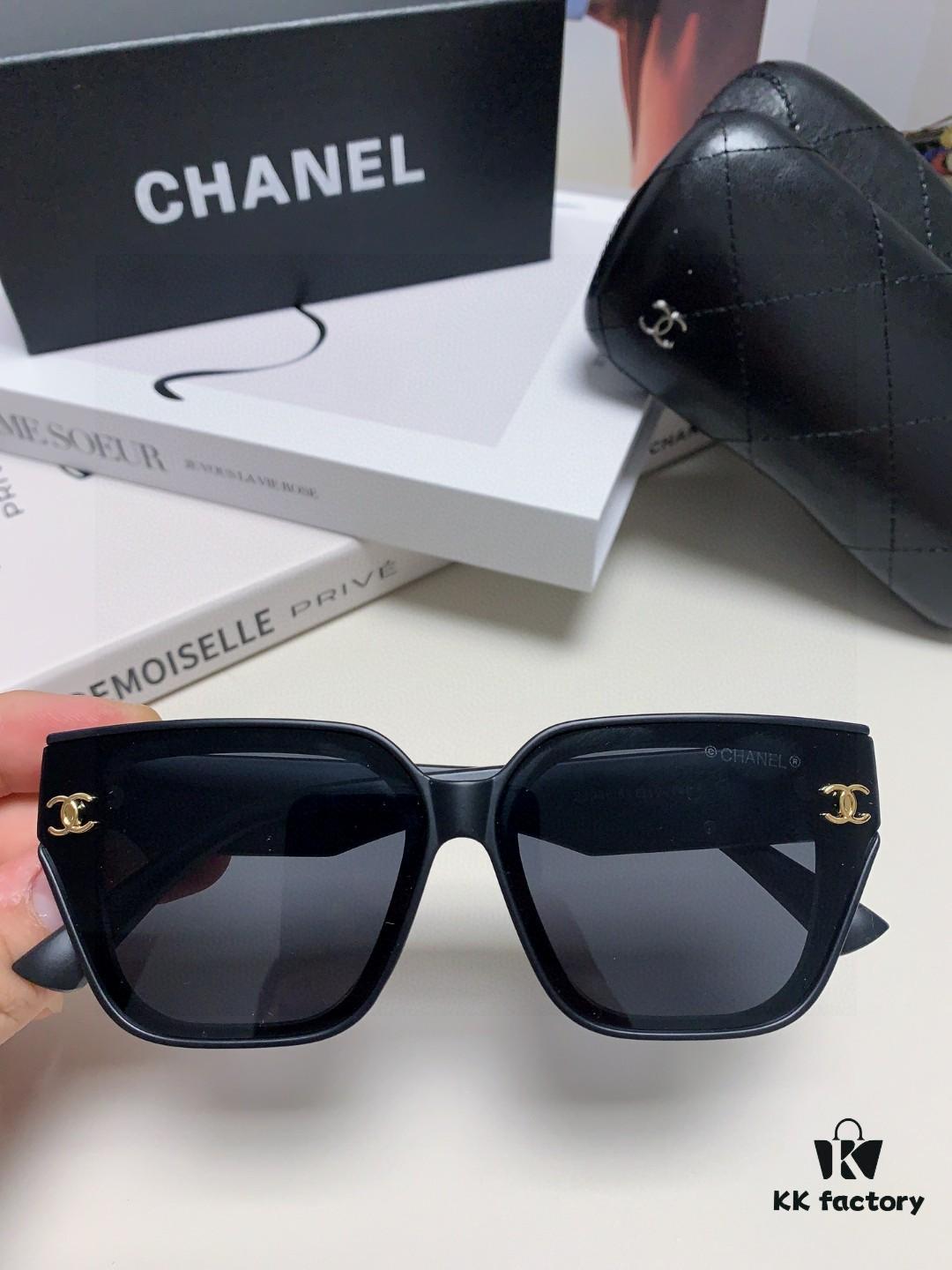 6931f7e63a89a121ed5493c1 CHANEL 2025 Small Fragrance Style HD Anti-Ultraviolet Sunglasses for Women, Fashionable Oversized Korean-style Sun Glasses, Celebrity-Inspired Eyewear