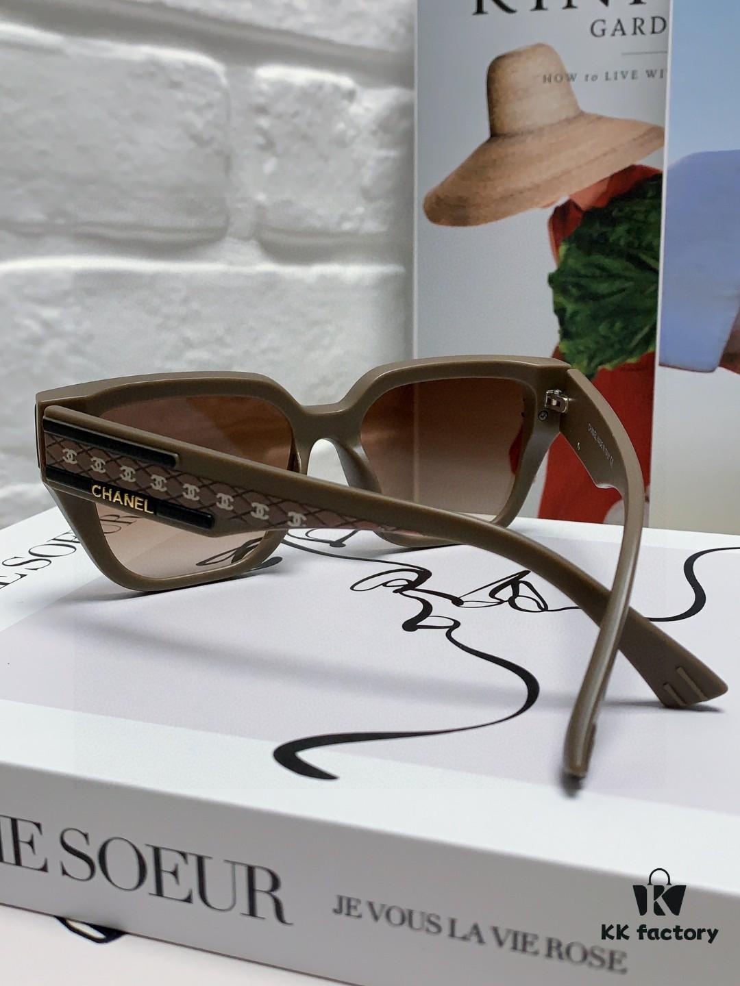 6931f7e83a89a121ed5493db CHANEL 2025 Small Fragrance Style High-Definition UV-Protective Sunglasses, Fashionable Women's Oversized Sunglasses, Celebrity-Inspired Korean Style
