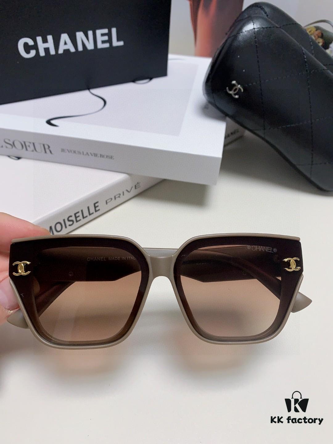 6931f7e83a89a121ed5493dc CHANEL 2025 Small Fragrance Style High-Definition UV-Protective Sunglasses, Fashionable Women's Oversized Sunglasses, Celebrity-Inspired Korean Style