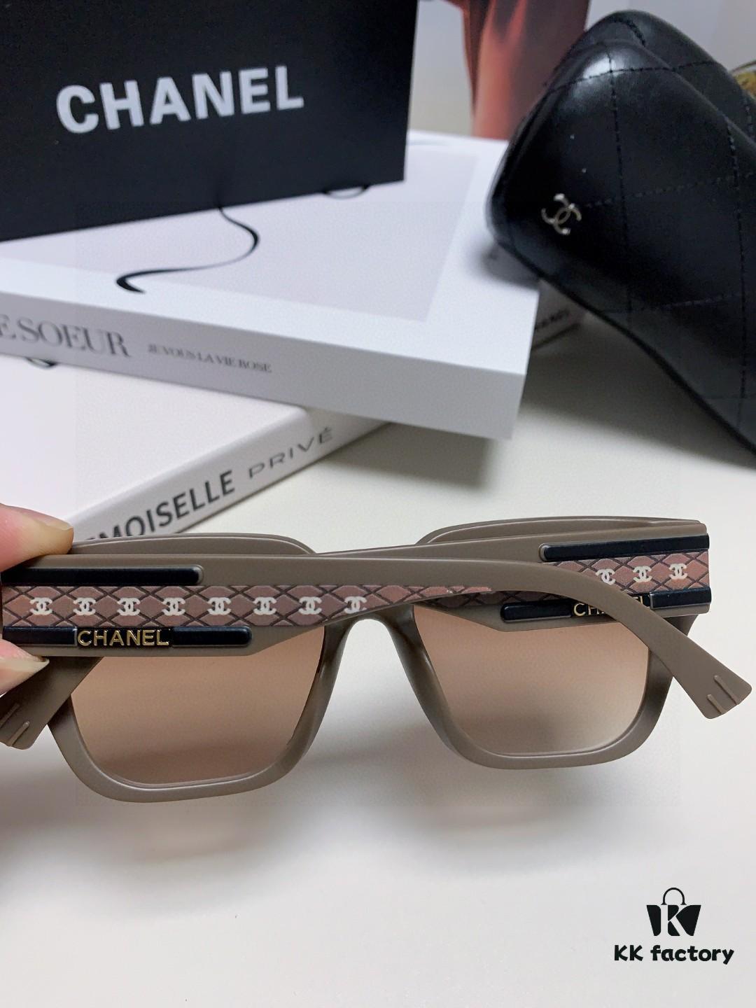 6931f7e83a89a121ed5493dd CHANEL 2025 Small Fragrance Style High-Definition UV-Protective Sunglasses, Fashionable Women's Oversized Sunglasses, Celebrity-Inspired Korean Style