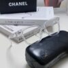 6931f7ee3a89a121ed54942c Chanel 2025 New Celebrity-Inspired Frame-Only Glasses for Women, Blue Light Blocking Square Frames, Unisex Panda Color-Block Eyewear, Suitable for Myopia, Non-Prescription Sunglasses
