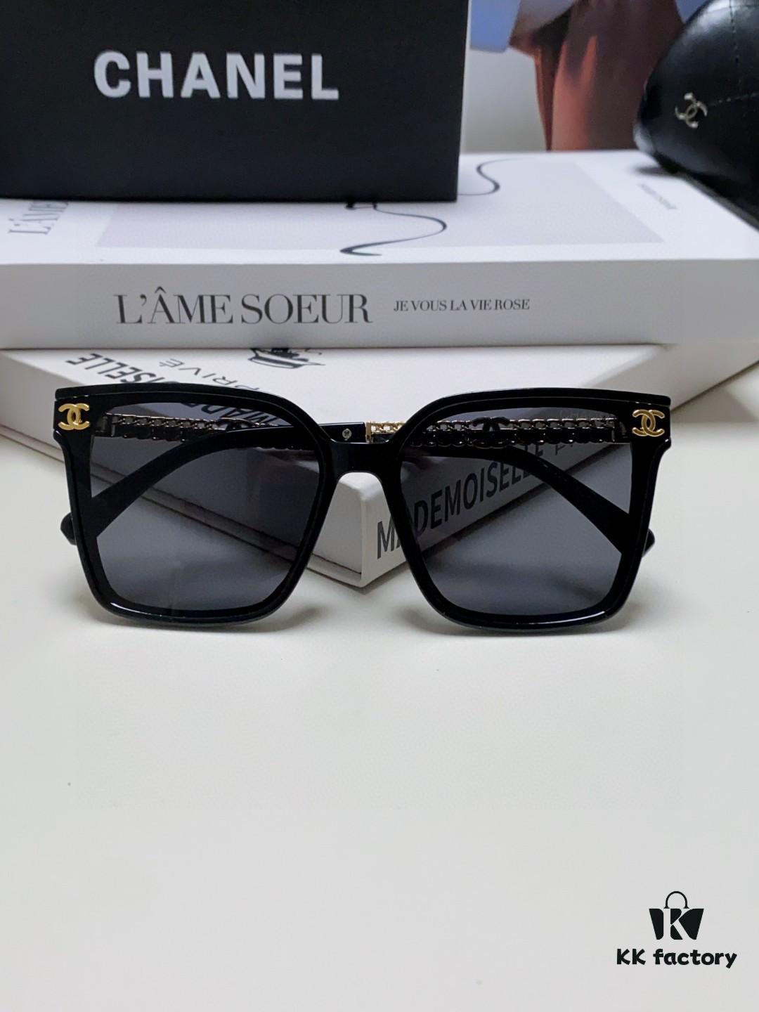 6931f7ee3a89a121ed549435 CHANEL 2025 New Arrival Trendy Fashion Square Frame Sunglasses for Women, Comfortable Wear, Influencer Favorite, High-Definition Thick Polarized UV Protection Shades