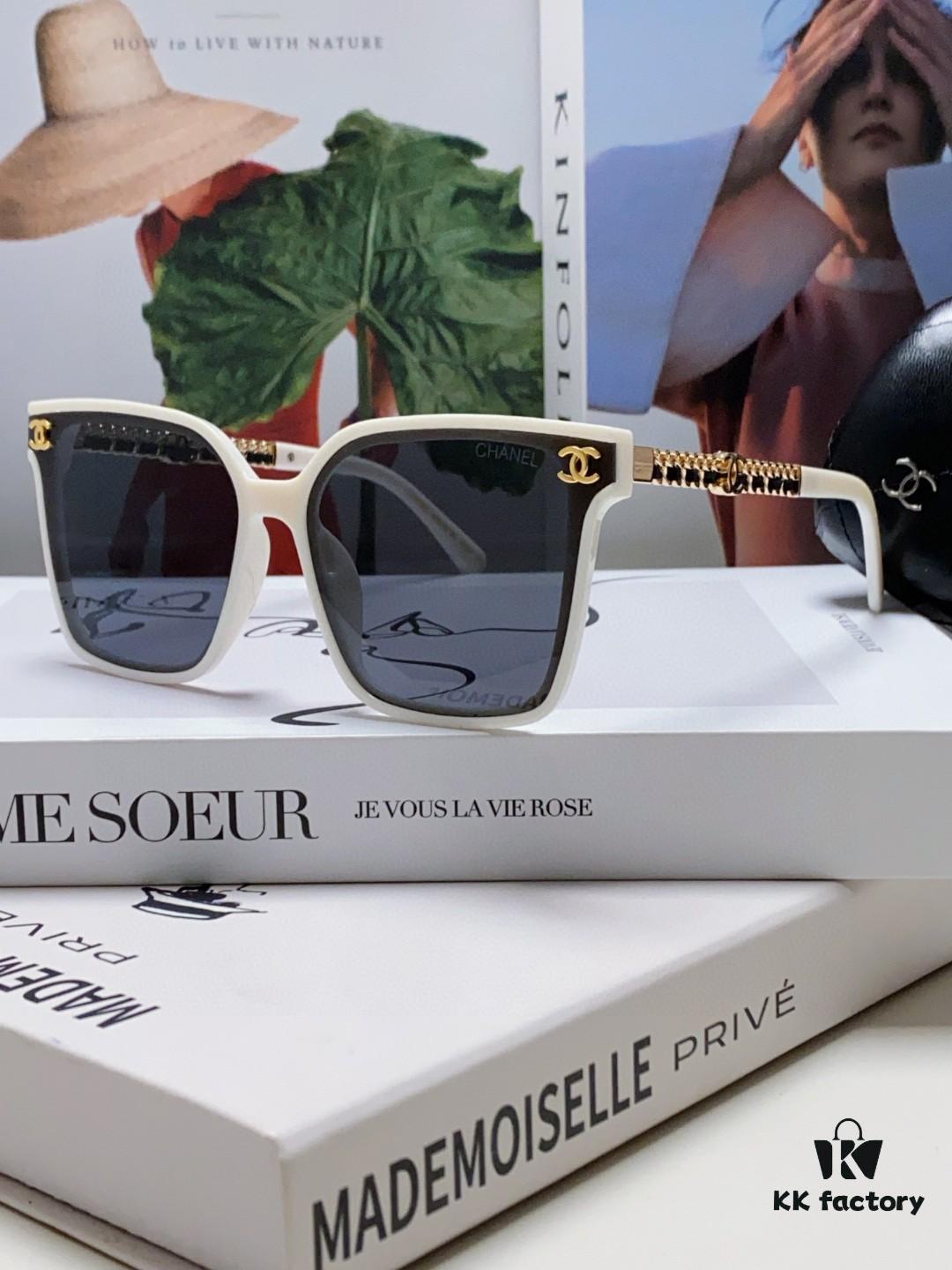 6931f7ef3a89a121ed549439 CHANEL 2025 New Arrival Trendy Fashion Square Frame Sunglasses Comfortable Fit Influencer Style Women's HD Thick Polarized Sunglasses