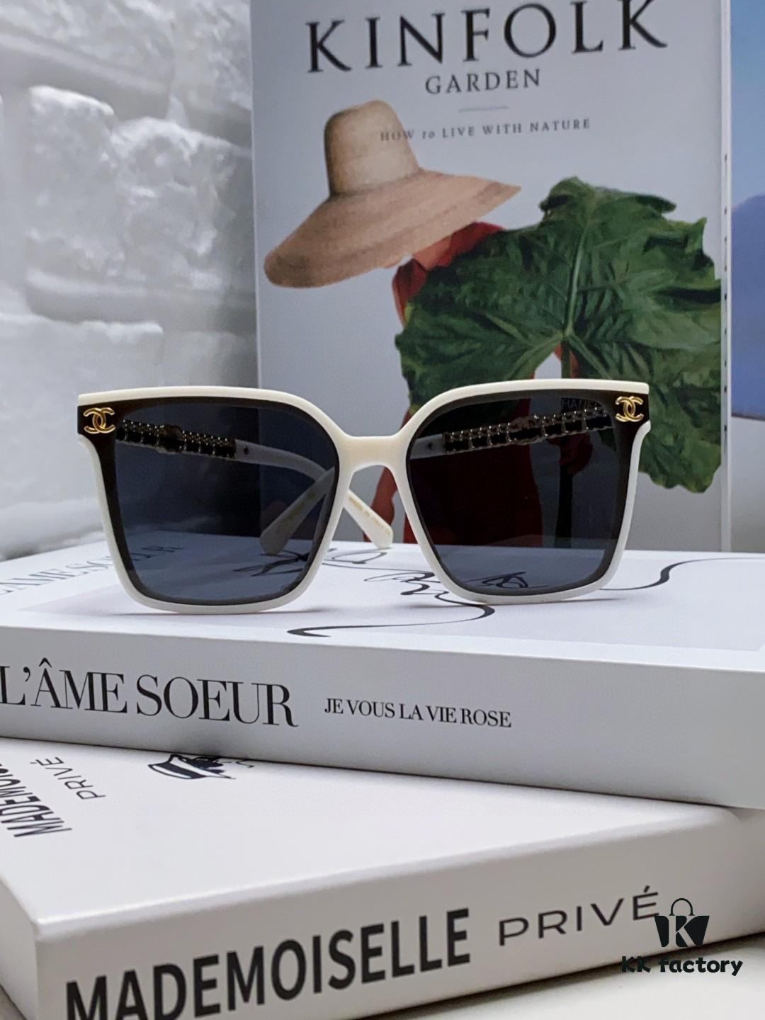 6931f7ef3a89a121ed54943a CHANEL 2025 New Arrival Trendy Fashion Square Frame Sunglasses Comfortable Fit Influencer Style Women's HD Thick Polarized Sunglasses