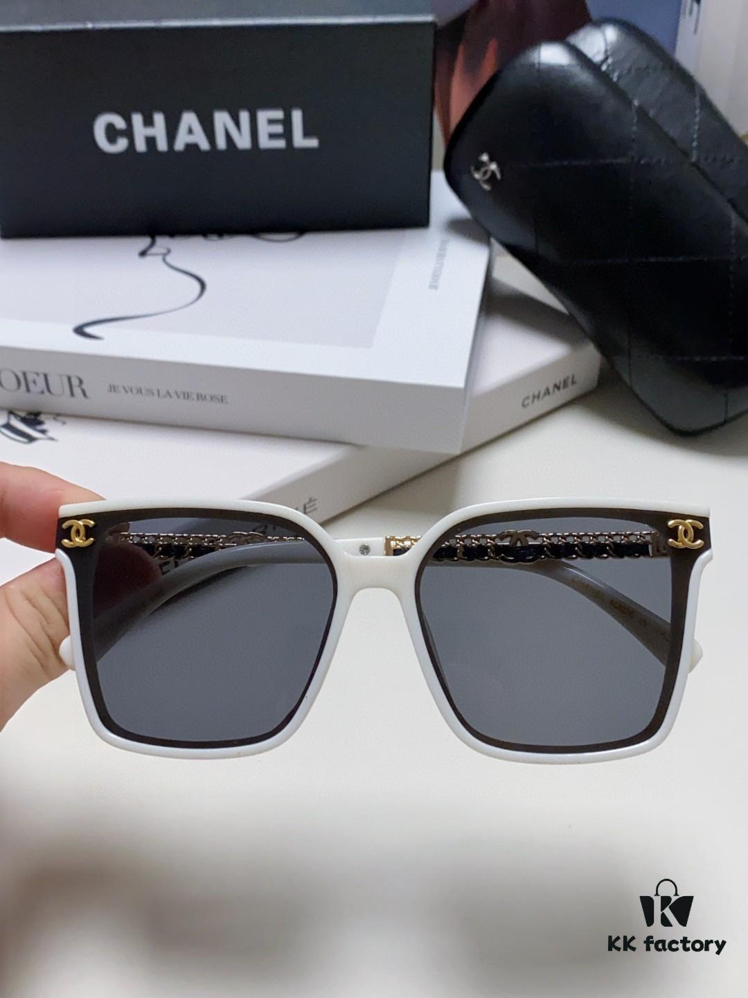 6931f7ef3a89a121ed54943c CHANEL 2025 New Arrival Trendy Fashion Square Frame Sunglasses Comfortable Fit Influencer Style Women's HD Thick Polarized Sunglasses