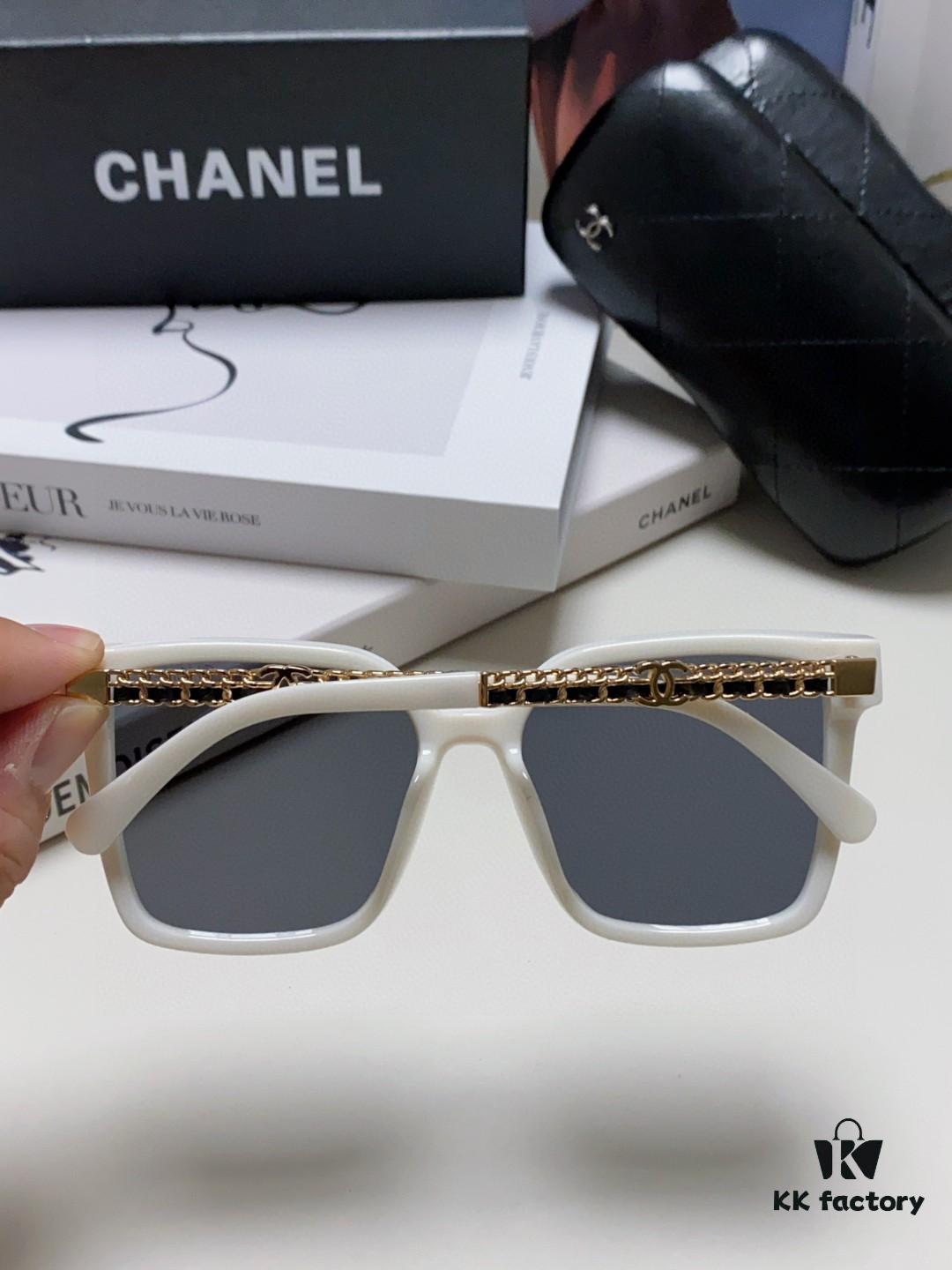 6931f7ef3a89a121ed54943d CHANEL 2025 New Arrival Trendy Fashion Square Frame Sunglasses Comfortable Fit Influencer Style Women's HD Thick Polarized Sunglasses