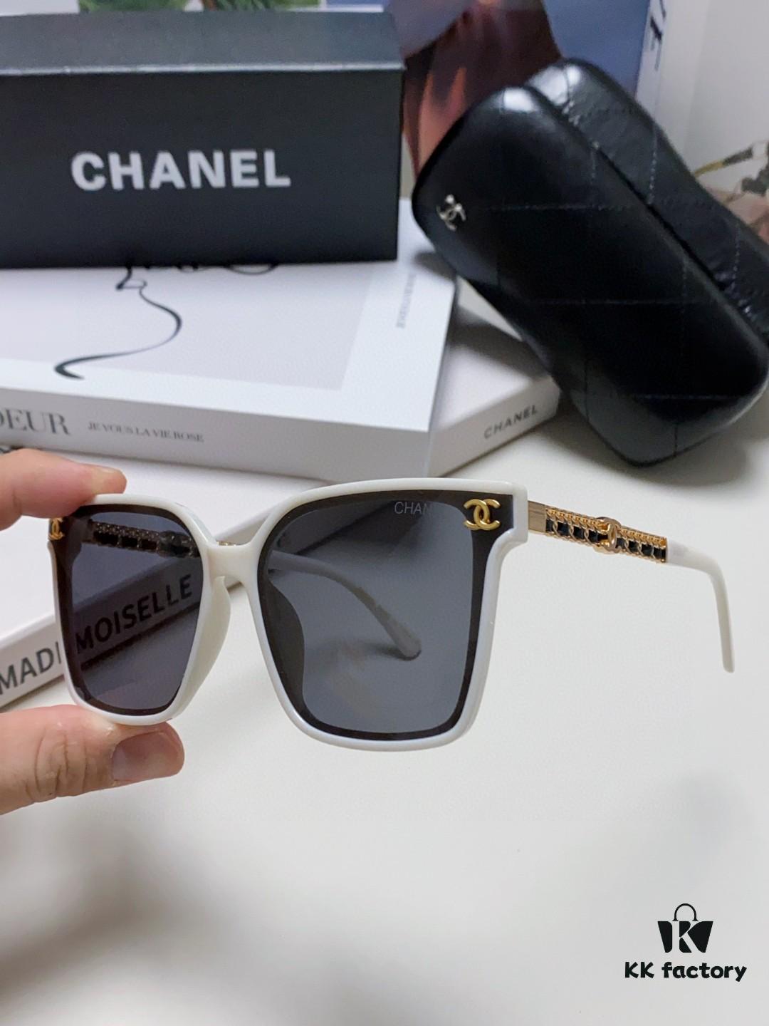 6931f7ef3a89a121ed54943e CHANEL 2025 New Arrival Trendy Fashion Square Frame Sunglasses Comfortable Fit Influencer Style Women's HD Thick Polarized Sunglasses