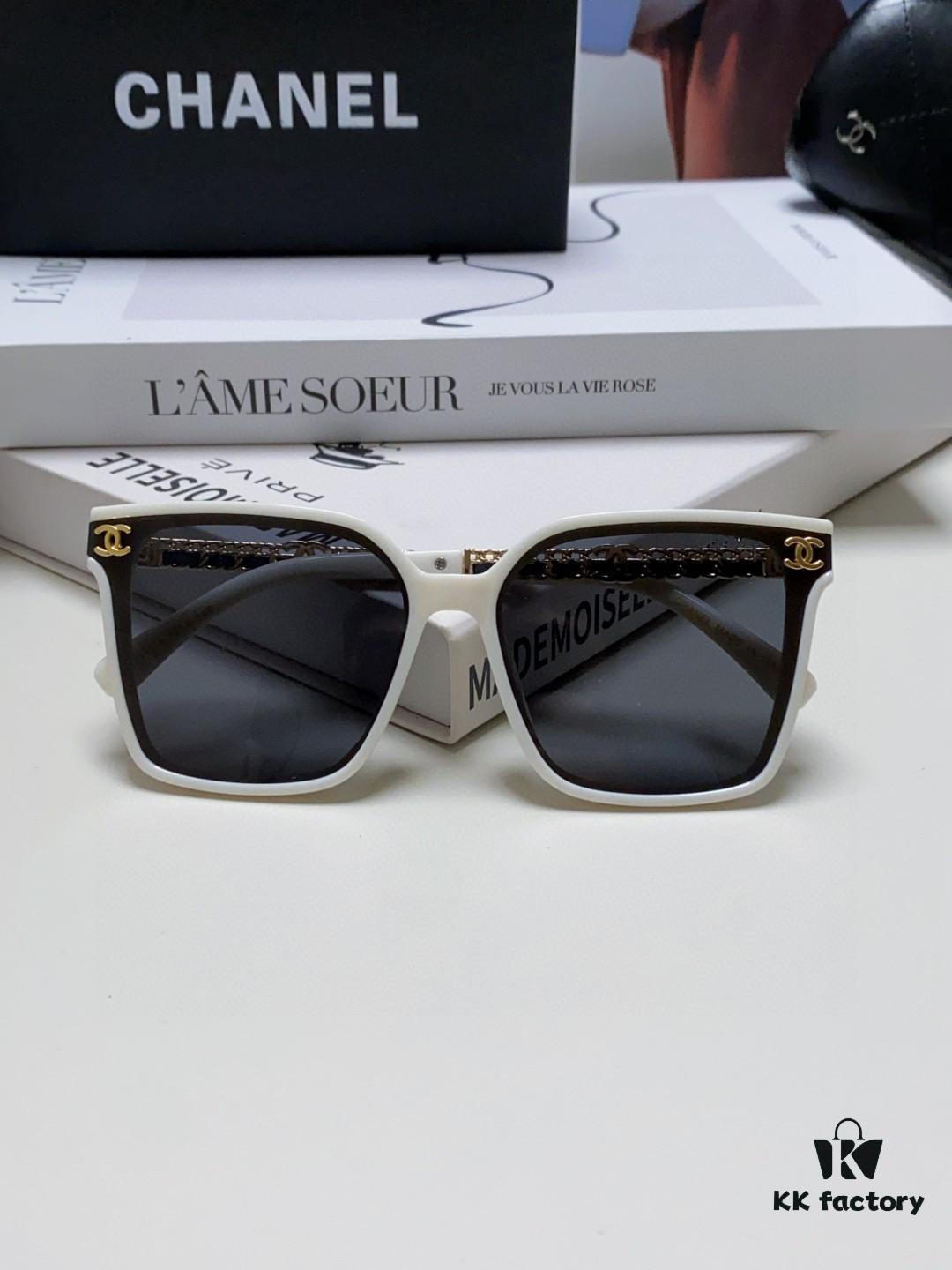 6931f7ef3a89a121ed54943f CHANEL 2025 New Arrival Trendy Fashion Square Frame Sunglasses Comfortable Fit Influencer Style Women's HD Thick Polarized Sunglasses
