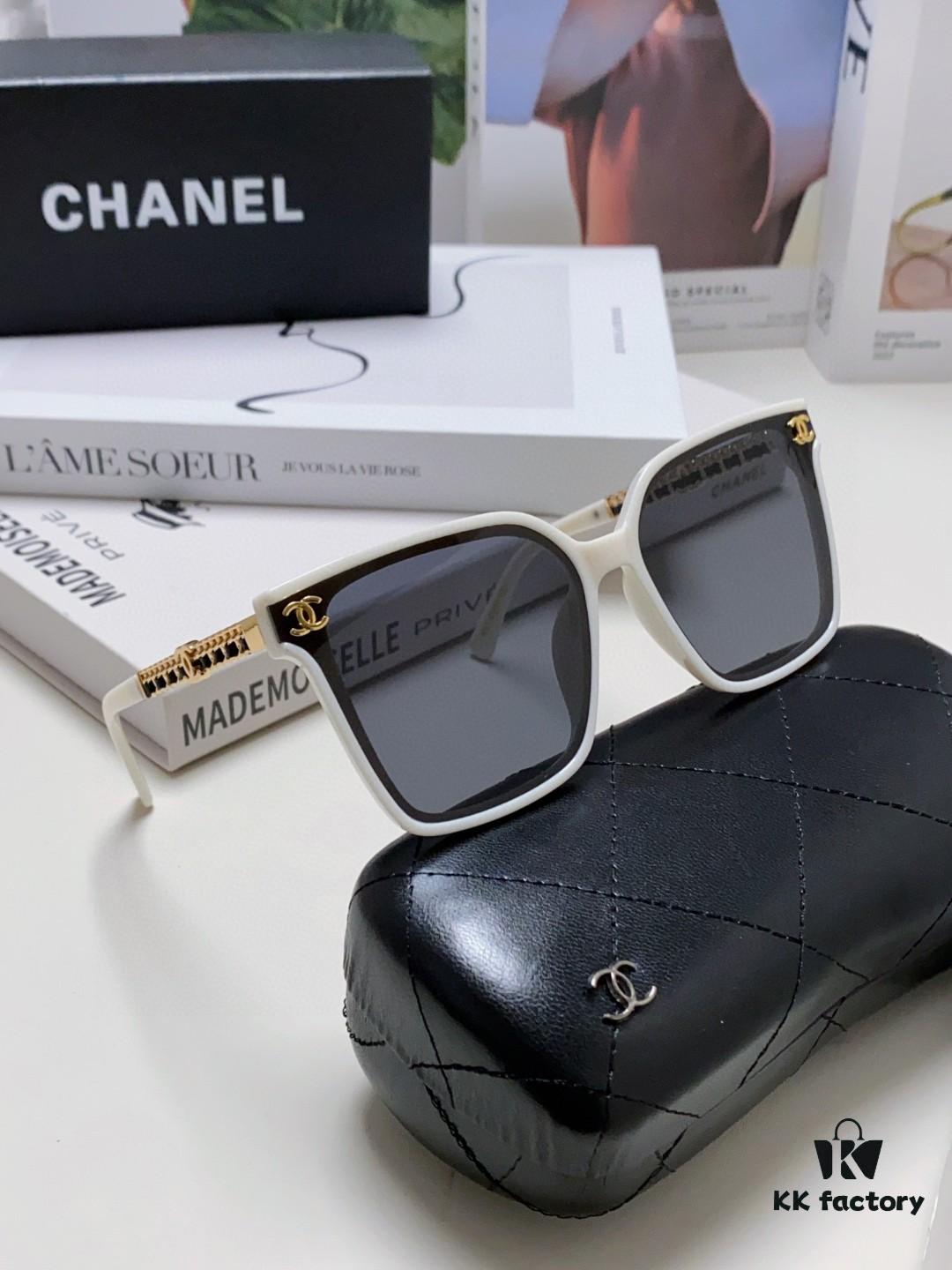 6931f7ef3a89a121ed549440 CHANEL 2025 New Arrival Trendy Fashion Square Frame Sunglasses Comfortable Fit Influencer Style Women's HD Thick Polarized Sunglasses