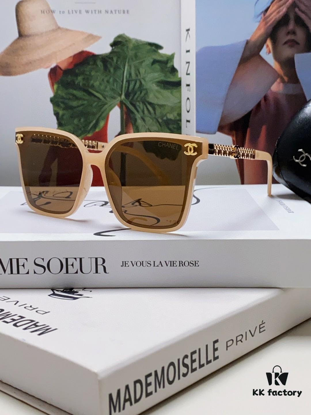 6931f7ef3a89a121ed549443 CHANEL 2025 New Arrival Trendy Fashion Square Frame Sunglasses Comfortable Fit Influencer Style Women's HD Thick Polarized Sunglasses
