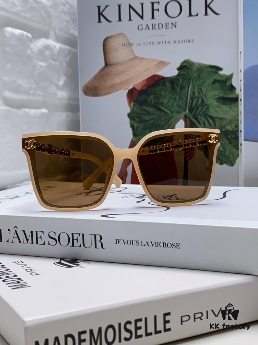 6931f7ef3a89a121ed549444 CHANEL 2025 New Arrival Trendy Fashion Square Frame Sunglasses Comfortable Fit Influencer Style Women's HD Thick Polarized Sunglasses