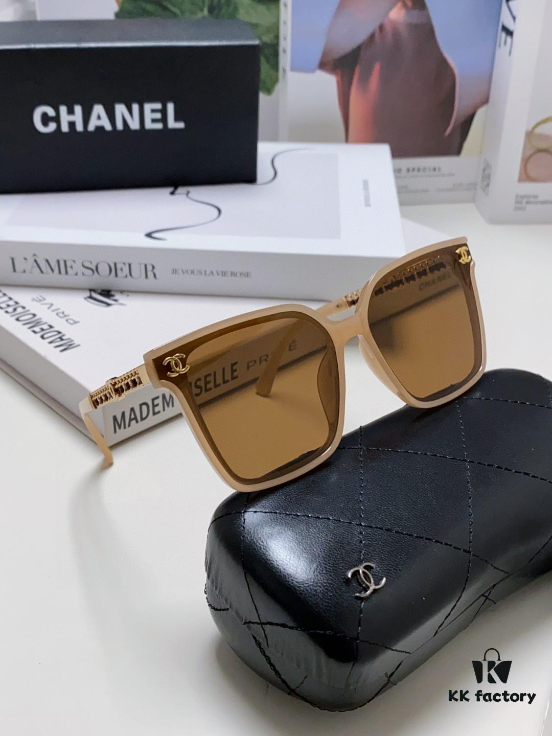 6931f7f03a89a121ed54944a CHANEL 2025 New Arrival Trendy Fashion Square Frame Sunglasses Comfortable Fit Influencer Style Women's HD Thick Polarized Sunglasses