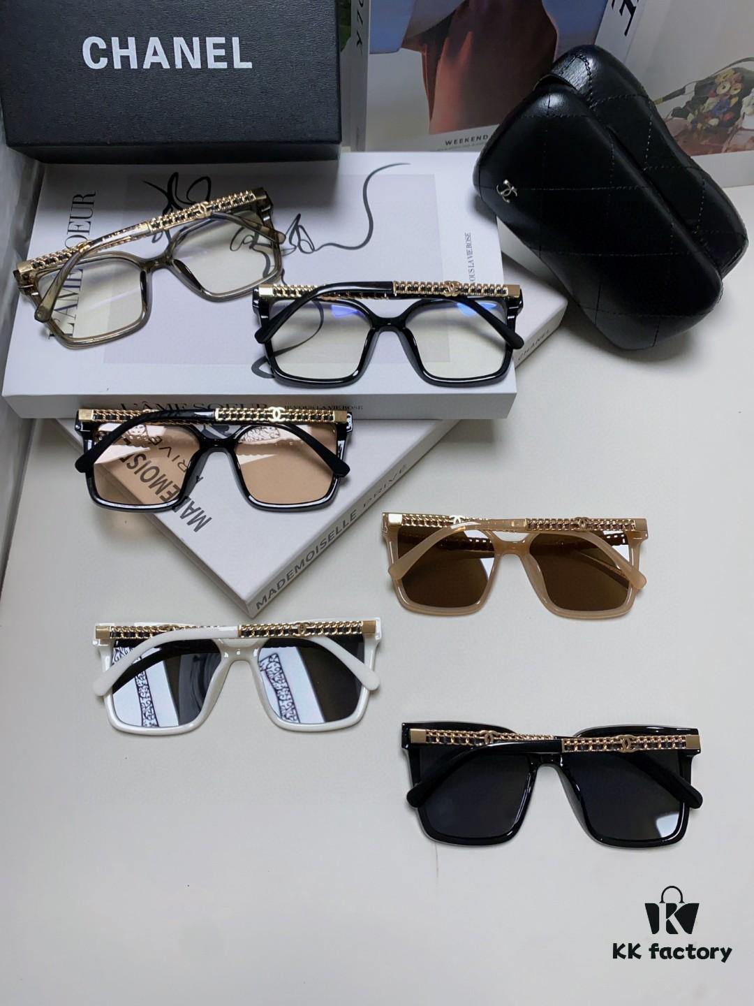6931f7f03a89a121ed54944b CHANEL 2025 New Arrival Trendy Fashion Square Frame Sunglasses Comfortable Fit Influencer Style Women's HD Thick Polarized Sunglasses