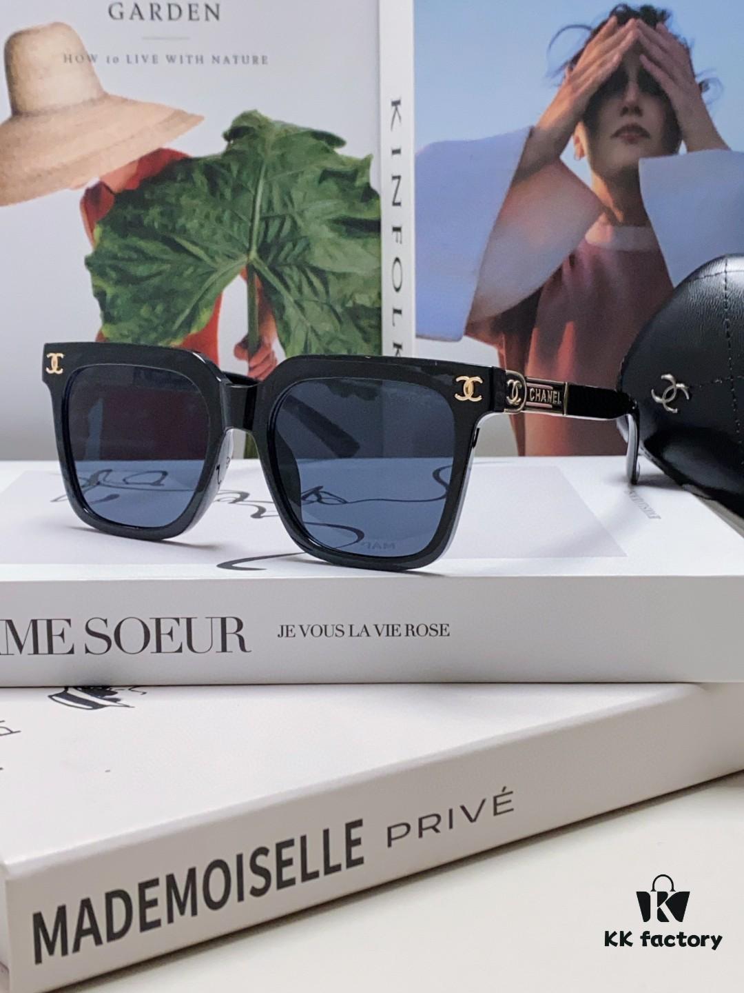 6931f7f23a89a121ed54946b Chanel 2025 New Arrival Best-Selling Square Frame Women's Sunglasses UV Protection Sun Glasses Fashionable Retro European American Style Influencer Favorite Shades
