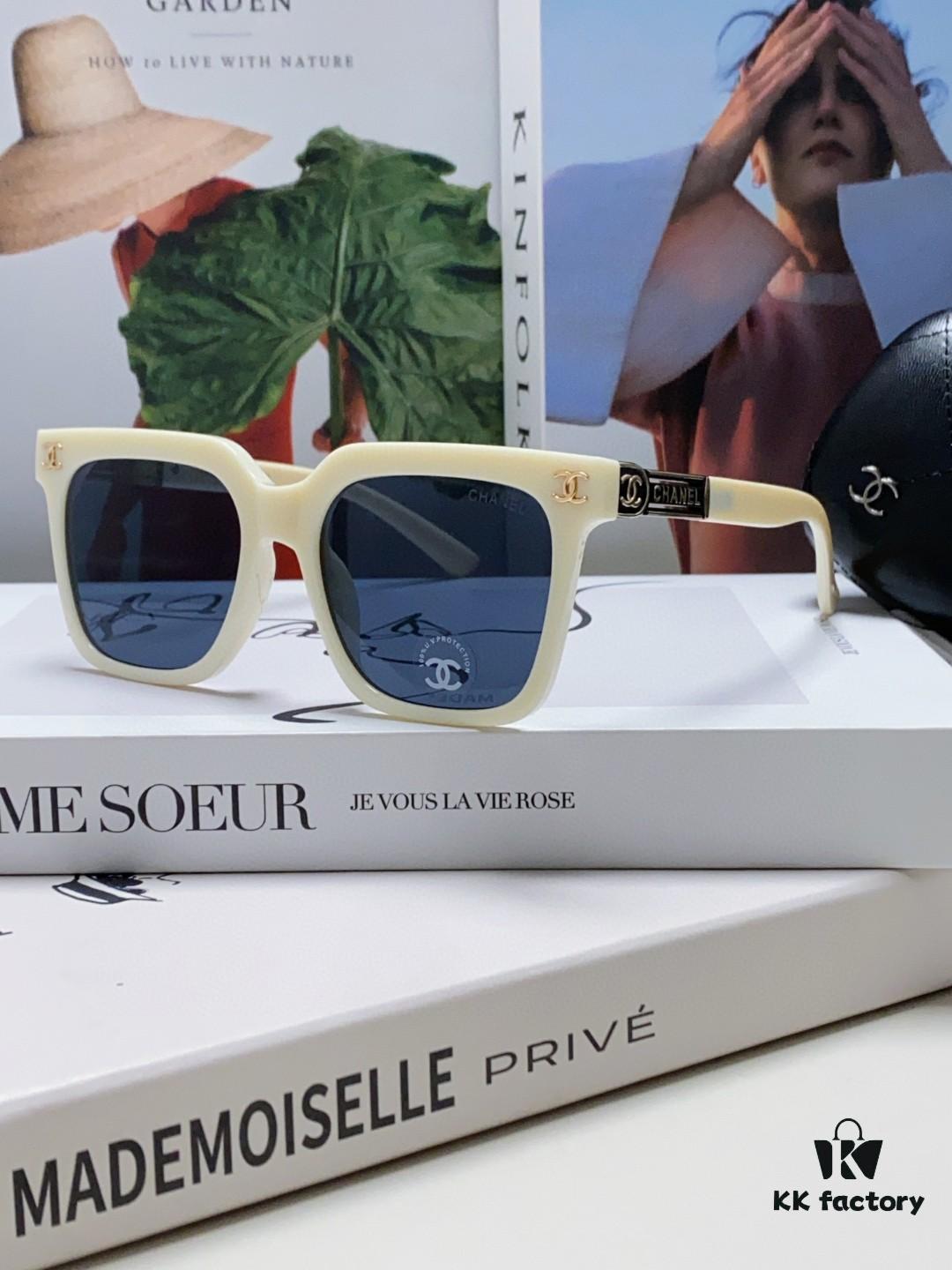 6931f7f33a89a121ed54947f Chanel 2025 New Best-Selling Square Frame Women's Sunglasses UV Protection Sun Glasses Fashionable Retro European & American Style Influencer Favorite Shades