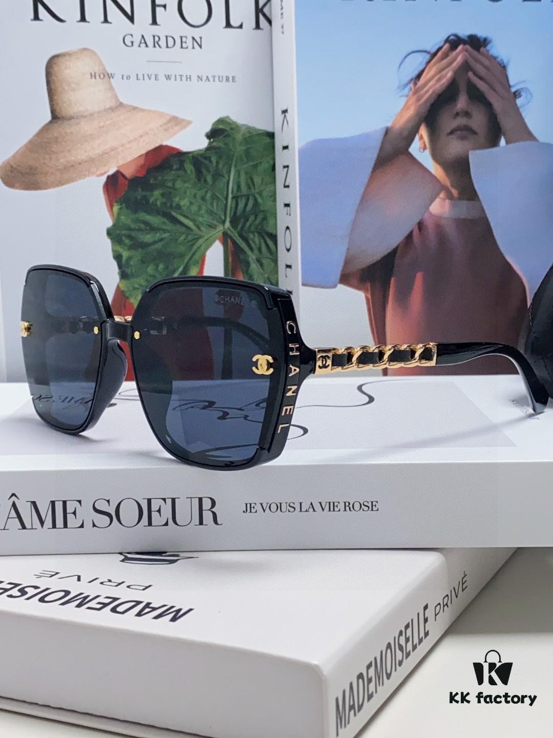 6931f7f53a89a121ed549493 Chanel New Arrival Sunglasses from Europe and America, Popular Unisex Designer Shades with Leather Chain, Stylish Sunglasses for Travel and Driving