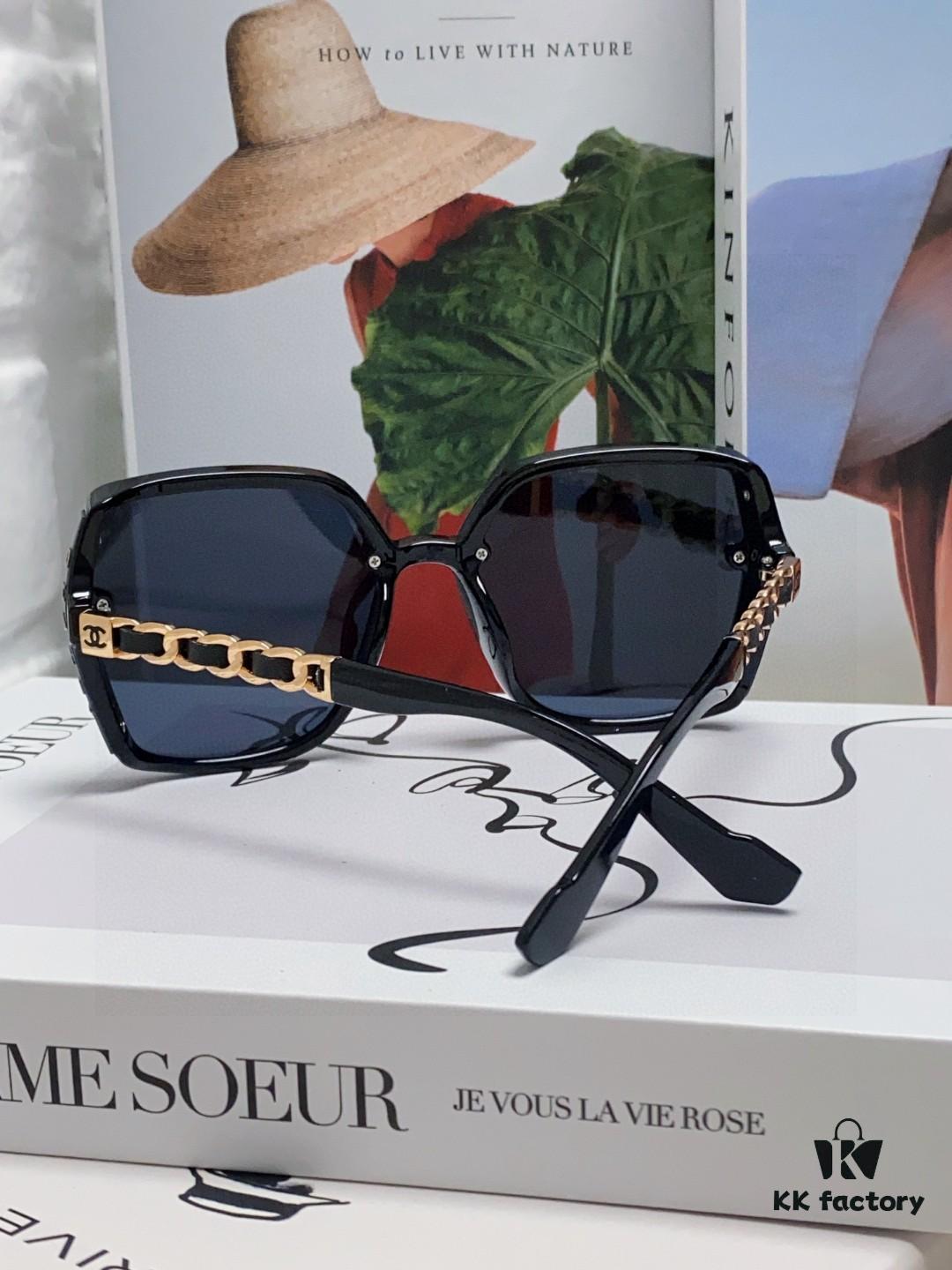6931f7f53a89a121ed549495 Chanel New Arrival Sunglasses from Europe and America, Popular Unisex Designer Shades with Leather Chain, Stylish Sunglasses for Travel and Driving
