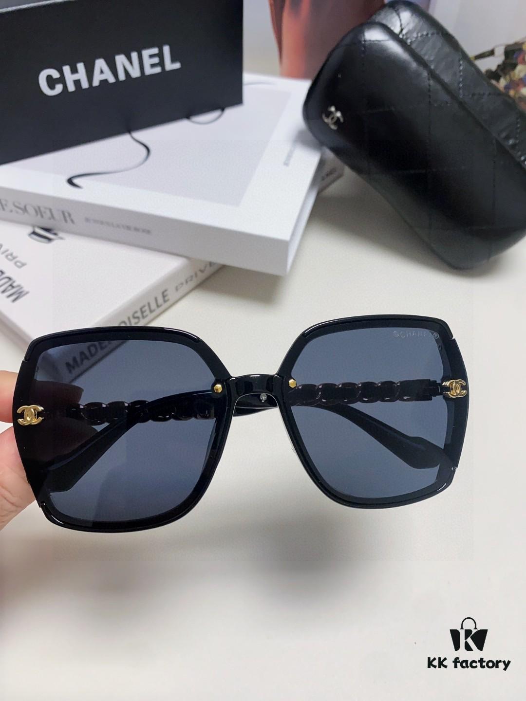 6931f7f53a89a121ed549496 Chanel New Arrival Sunglasses from Europe and America, Popular Unisex Designer Shades with Leather Chain, Stylish Sunglasses for Travel and Driving