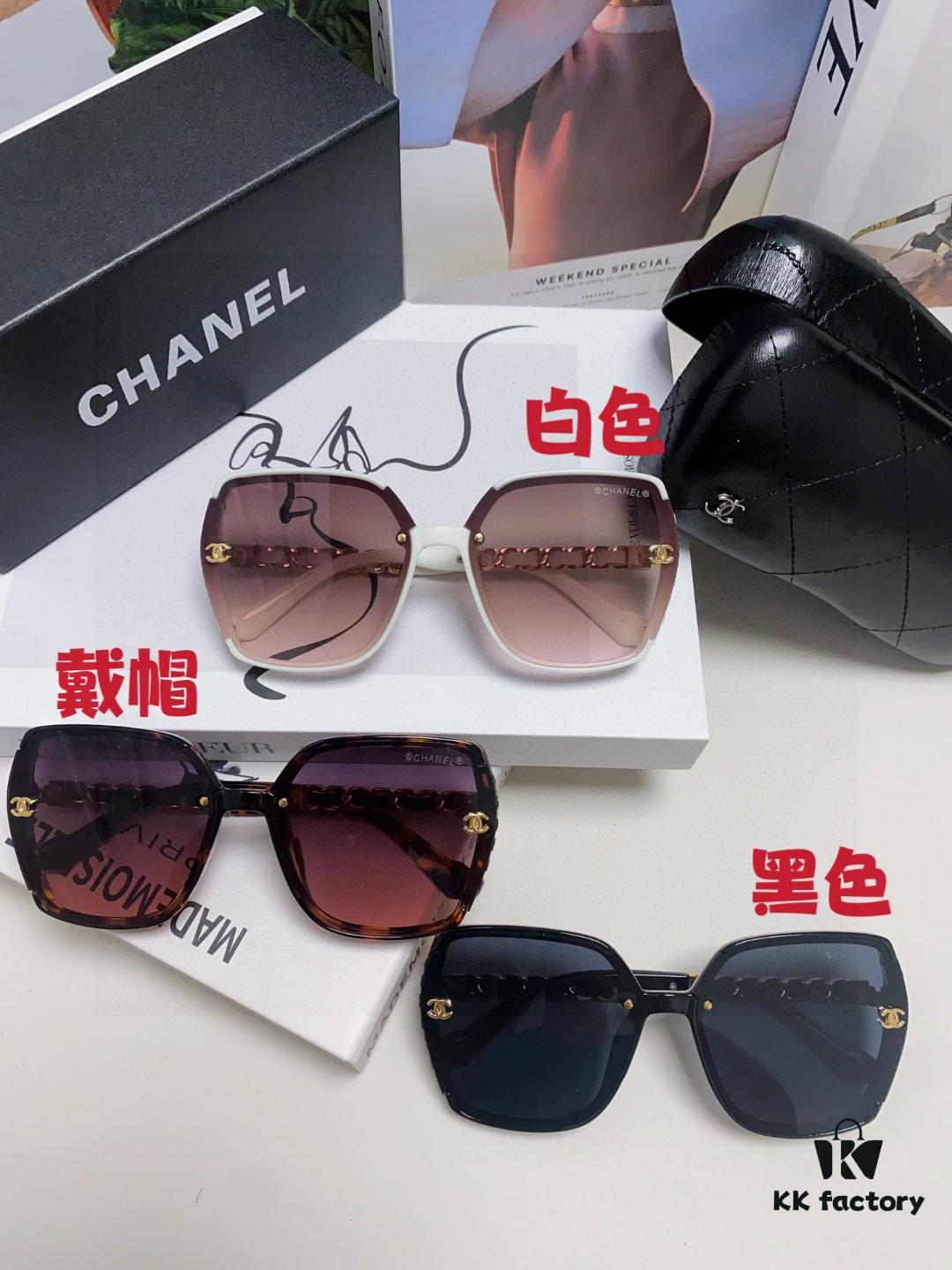 6931f7f53a89a121ed54949c Chanel New Arrival Sunglasses from Europe and America, Popular Unisex Designer Shades with Leather Chain, Stylish Sunglasses for Travel and Driving