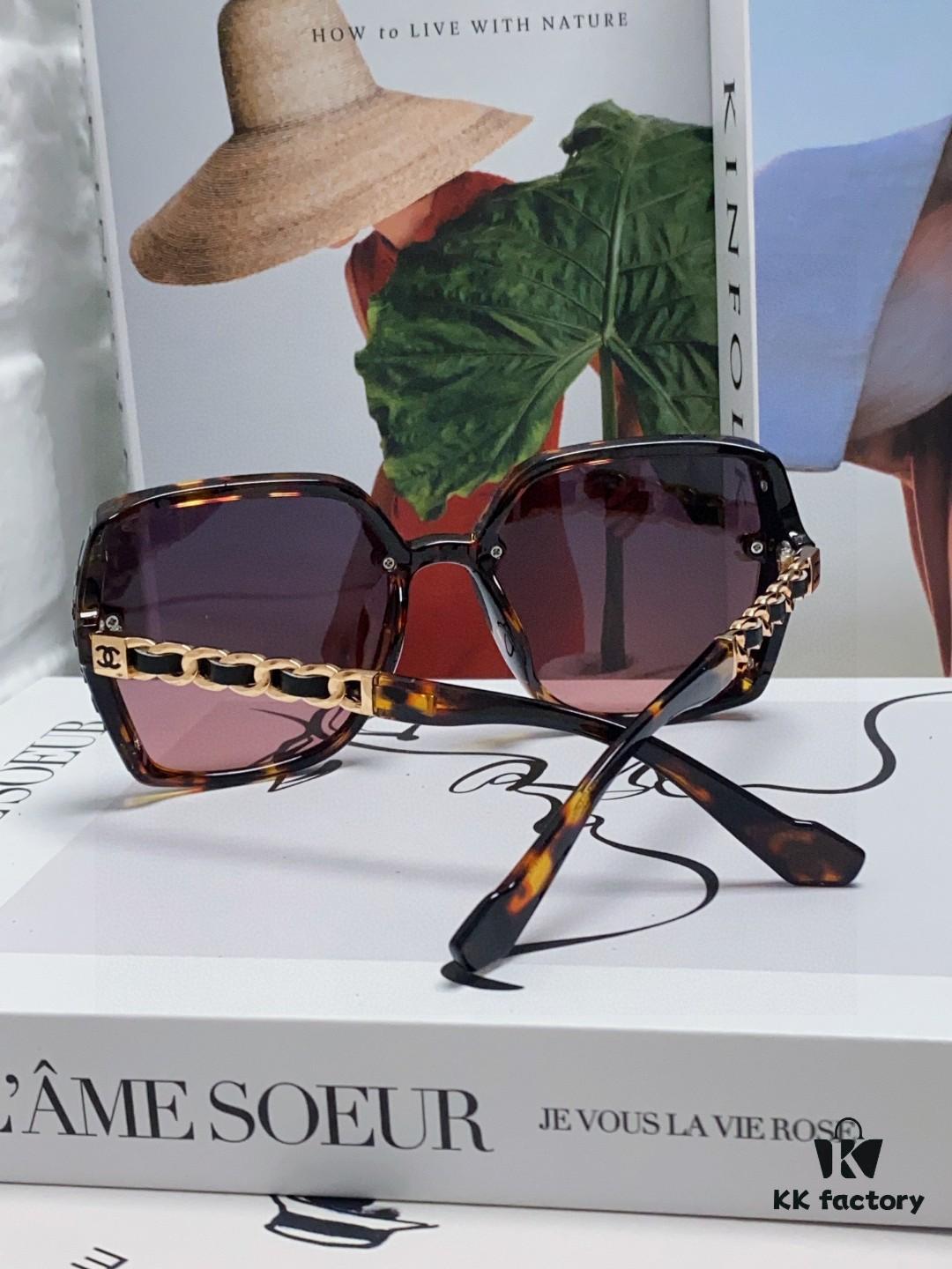 6931f7f63a89a121ed54949f Chanel New Arrival Sunglasses from Europe and the US, Popular Unisex Designer Shades, Trendy Style with Leather Chain, Suitable for Travel and Driving