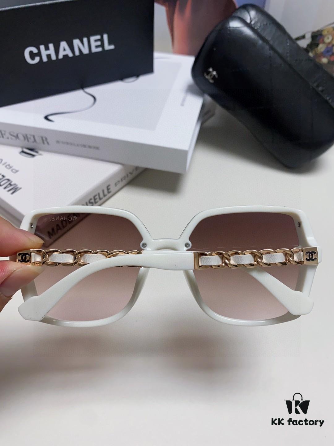 6931f7f63a89a121ed5494ab Chanel New Arrival Unisex Sunglasses from Europe and the US, Popular C-Brand Sun Protection Glasses with Leather Chain, Stylish Design for Travel and Driving