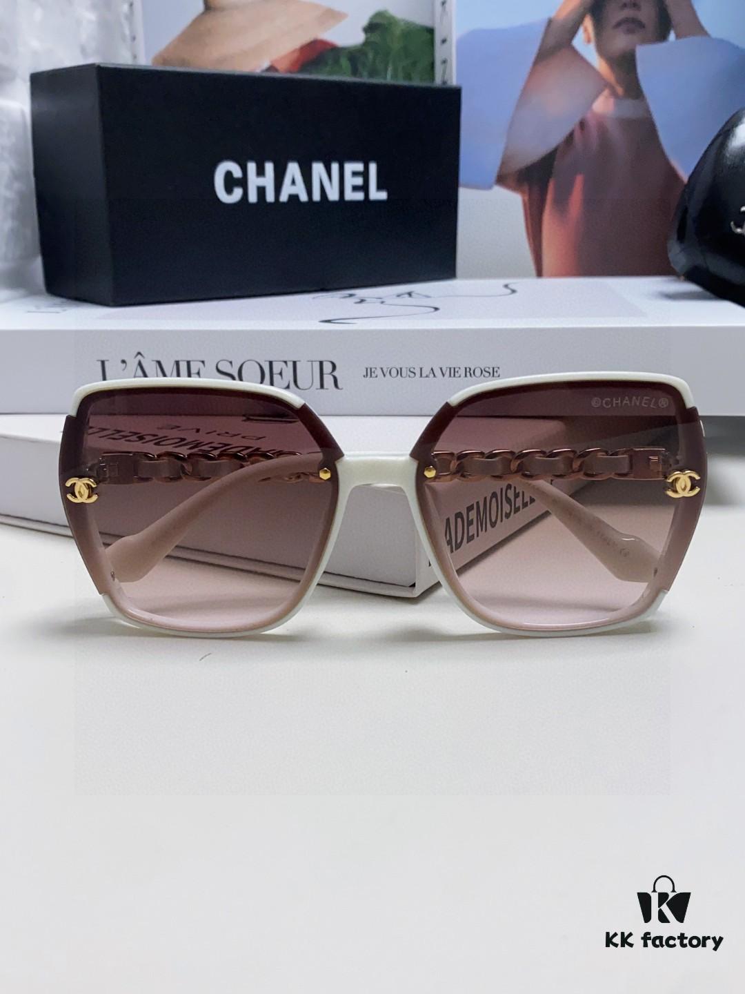 6931f7f73a89a121ed5494ad Chanel New Arrival Unisex Sunglasses from Europe and the US, Popular C-Brand Sun Protection Glasses with Leather Chain, Stylish Design for Travel and Driving