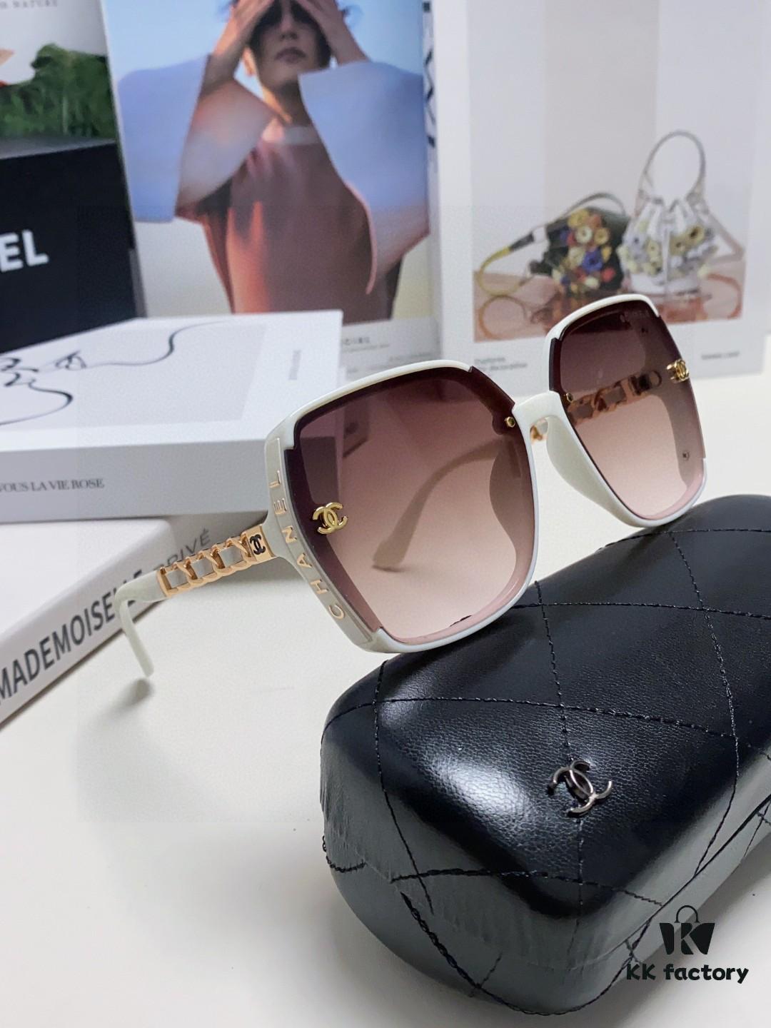 6931f7f73a89a121ed5494ae Chanel New Arrival Unisex Sunglasses from Europe and the US, Popular C-Brand Sun Protection Glasses with Leather Chain, Stylish Design for Travel and Driving