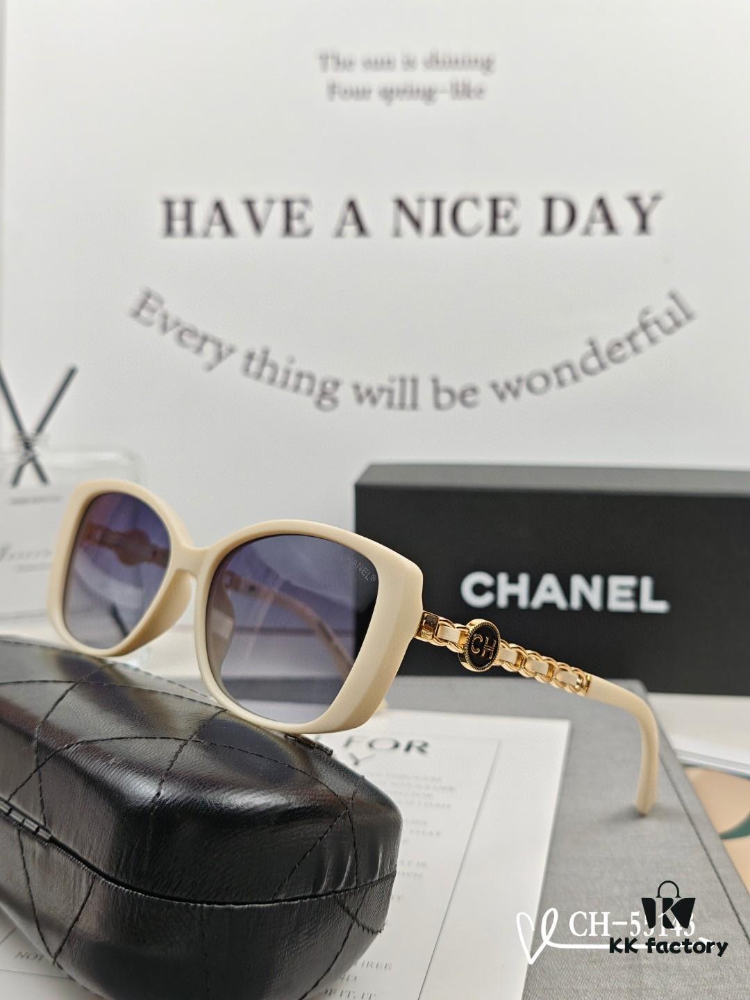 CHANEL France - POLARIZED HD Resin Lens Sunglasses, Lightweight TR Frame, Model 55143
