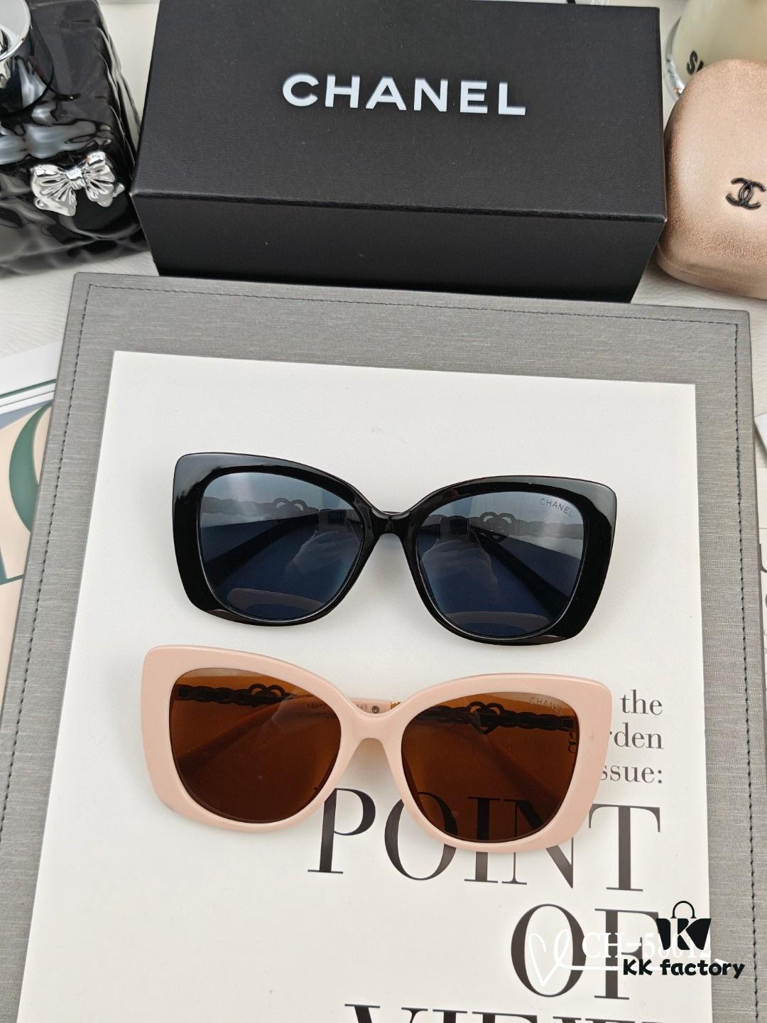 6931f8013a89a121ed54954b CHANEL France - POLARIZED HD Resin Lens Sunglasses, TR Frame Lightweight Comfortable Wear, Size: 63-17-140, Model: 58012