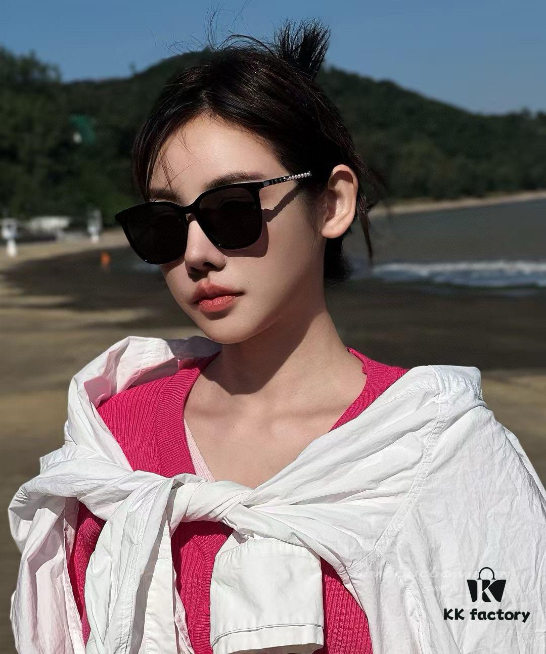 6931f8033a89a121ed54955c.jpg New CHANEL Square Sunglasses with Pearl Accents and Metallic Bridge
