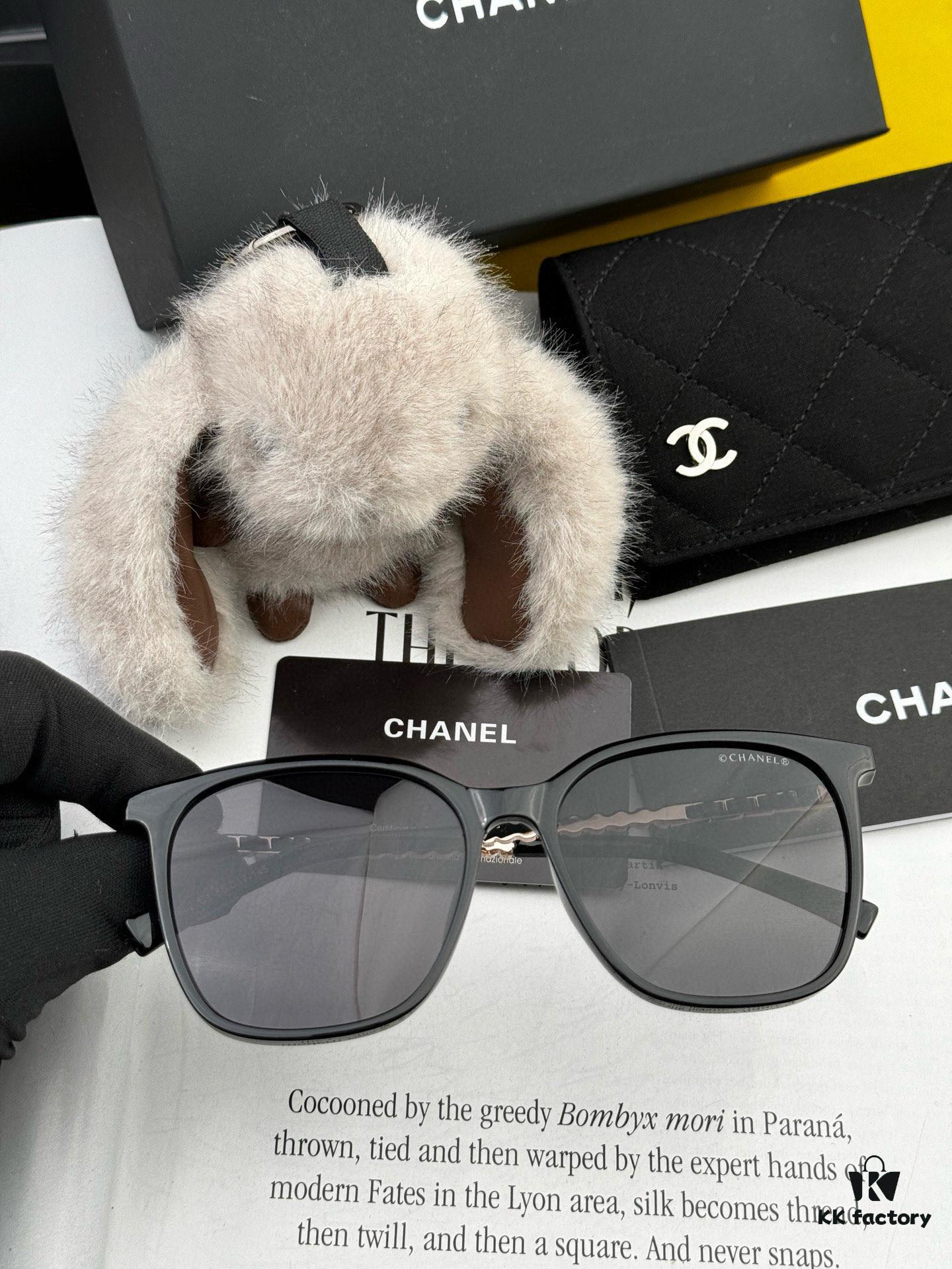 6931f8033a89a121ed54955f.jpg New CHANEL Square Sunglasses with Pearl Accents and Metallic Bridge