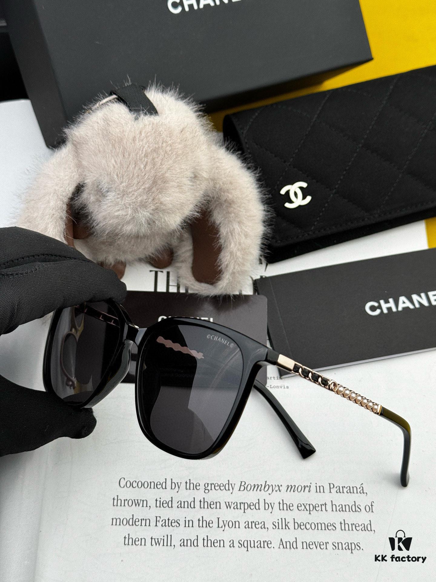 6931f8033a89a121ed549561.jpg New CHANEL Square Sunglasses with Pearl Accents and Metallic Bridge