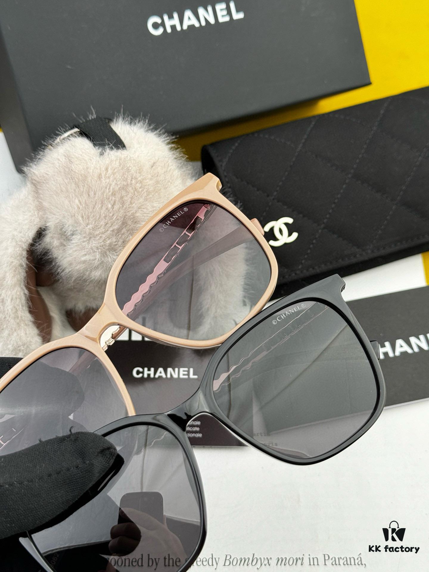 6931f8033a89a121ed549562.jpg New CHANEL Square Sunglasses with Pearl Accents and Metallic Bridge
