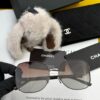 CHANEL 2025 New Camellia Trendy Best-Selling Fashion Round Frame High-Definition Polarized Sunglasses, Comfortable Wear, Influencer Popular Style