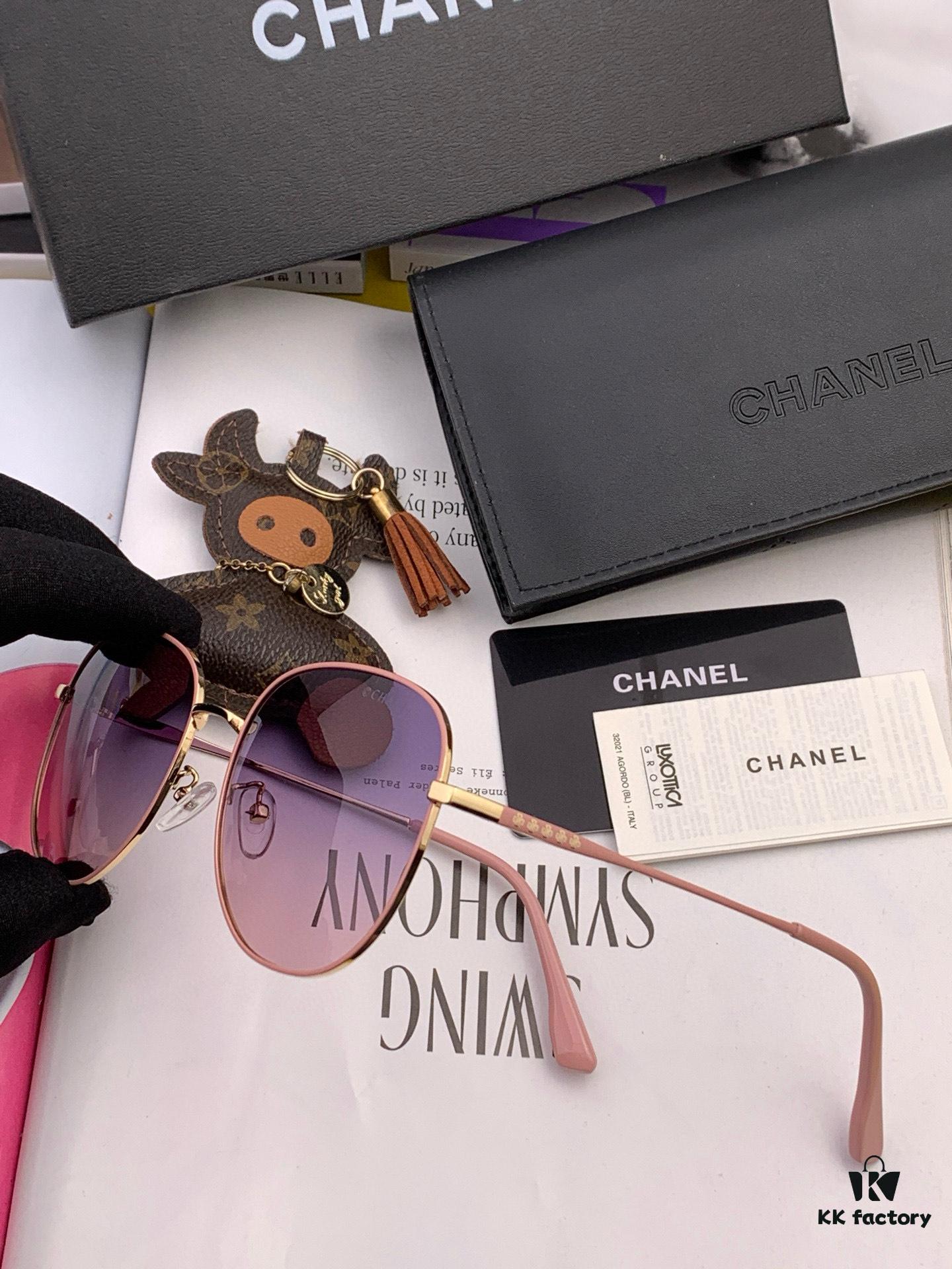 CHANEL Fashion Trendy Oversized Sunglasses Comfortable Wear Influencer Popular Style
