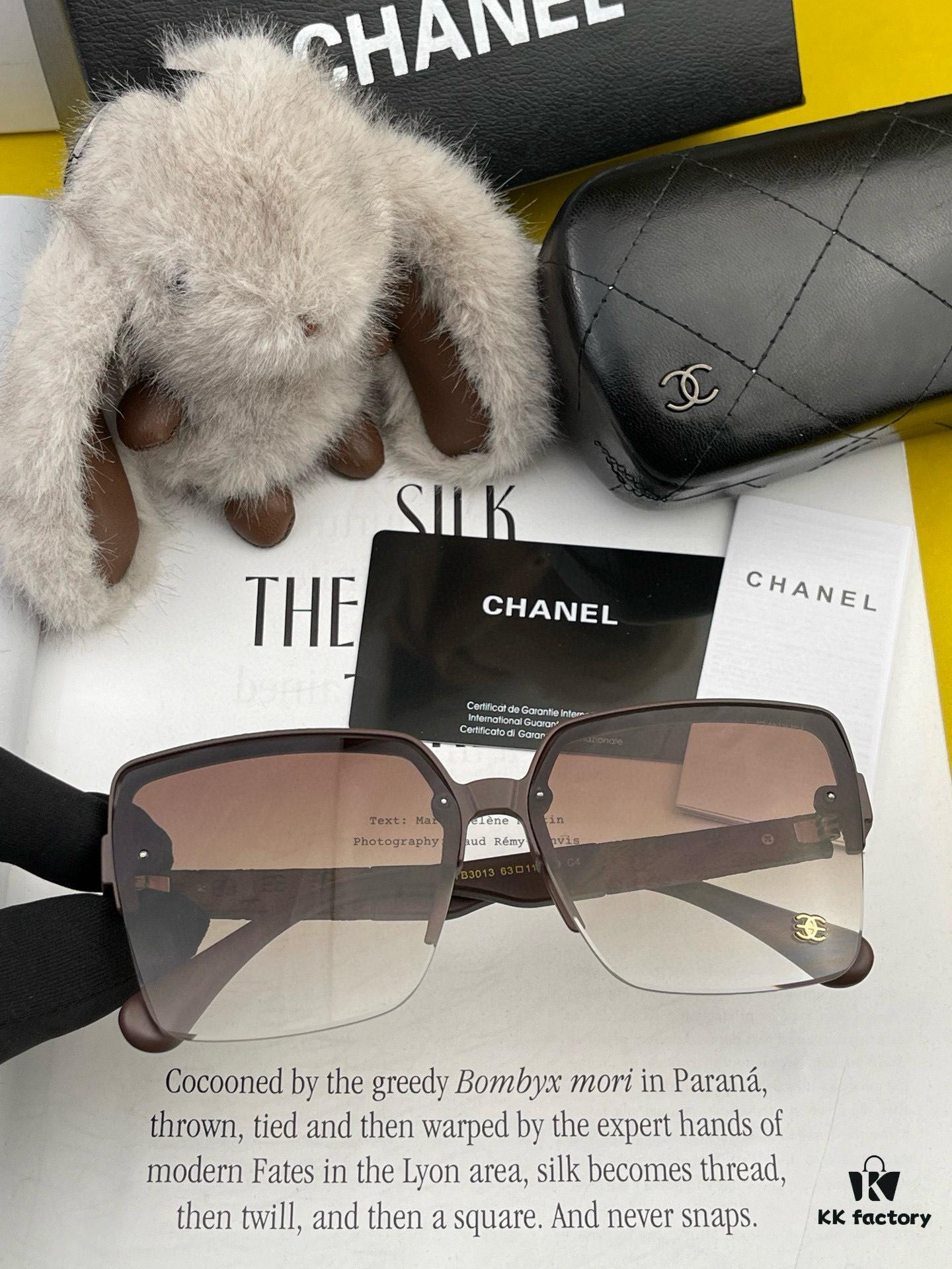 6931f8063a89a121ed54958e CHANE Chanel Volcano Rain Fashion Frameless Sunglasses Lens Top Luxury High Quality Women's Driving Sunglasses Model: CH3301