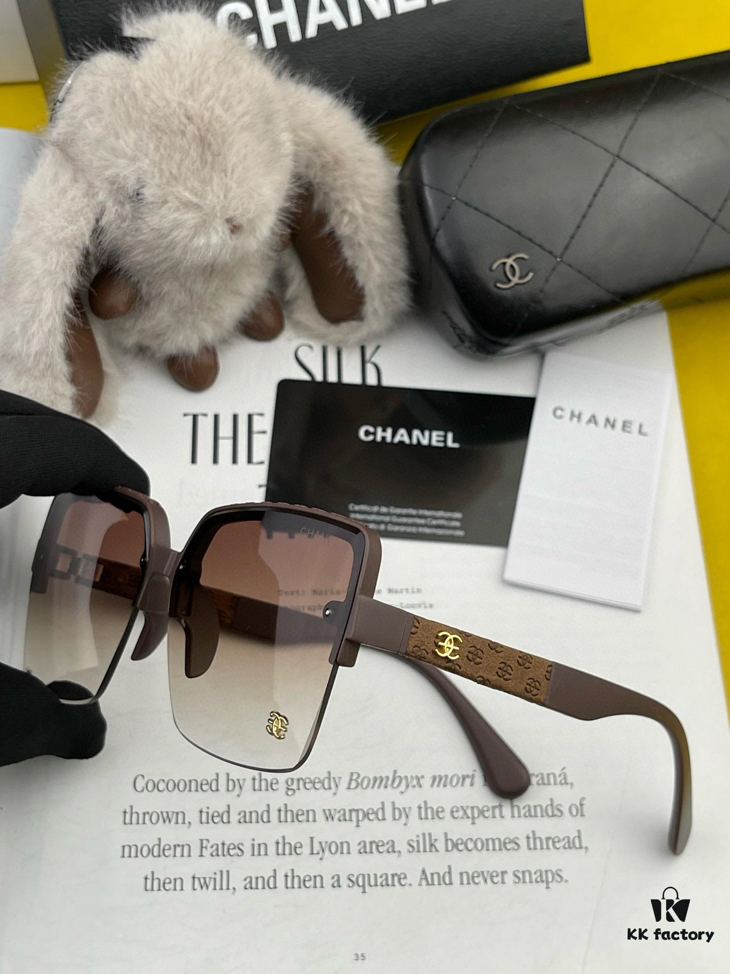 6931f8063a89a121ed549590 CHANE Chanel Volcano Rain Fashion Frameless Sunglasses Lens Top Luxury High Quality Women's Driving Sunglasses Model: CH3301