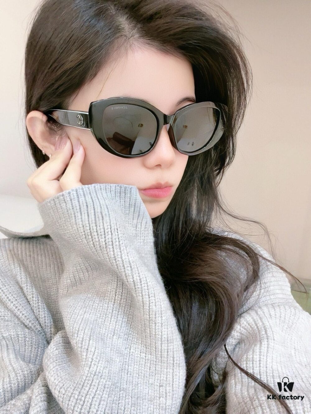 6931f8083a89a121ed5495a5 CHANEL 2025 New Arrival Trendy Round Frame Sunglasses for Women, High-Definition Thick Polarized UV Protection Shades, Comfortable Wear, Influencer Favorite Style 🕶️ 🎉 Premium TR Frame ♥️♥️ Model CH3991