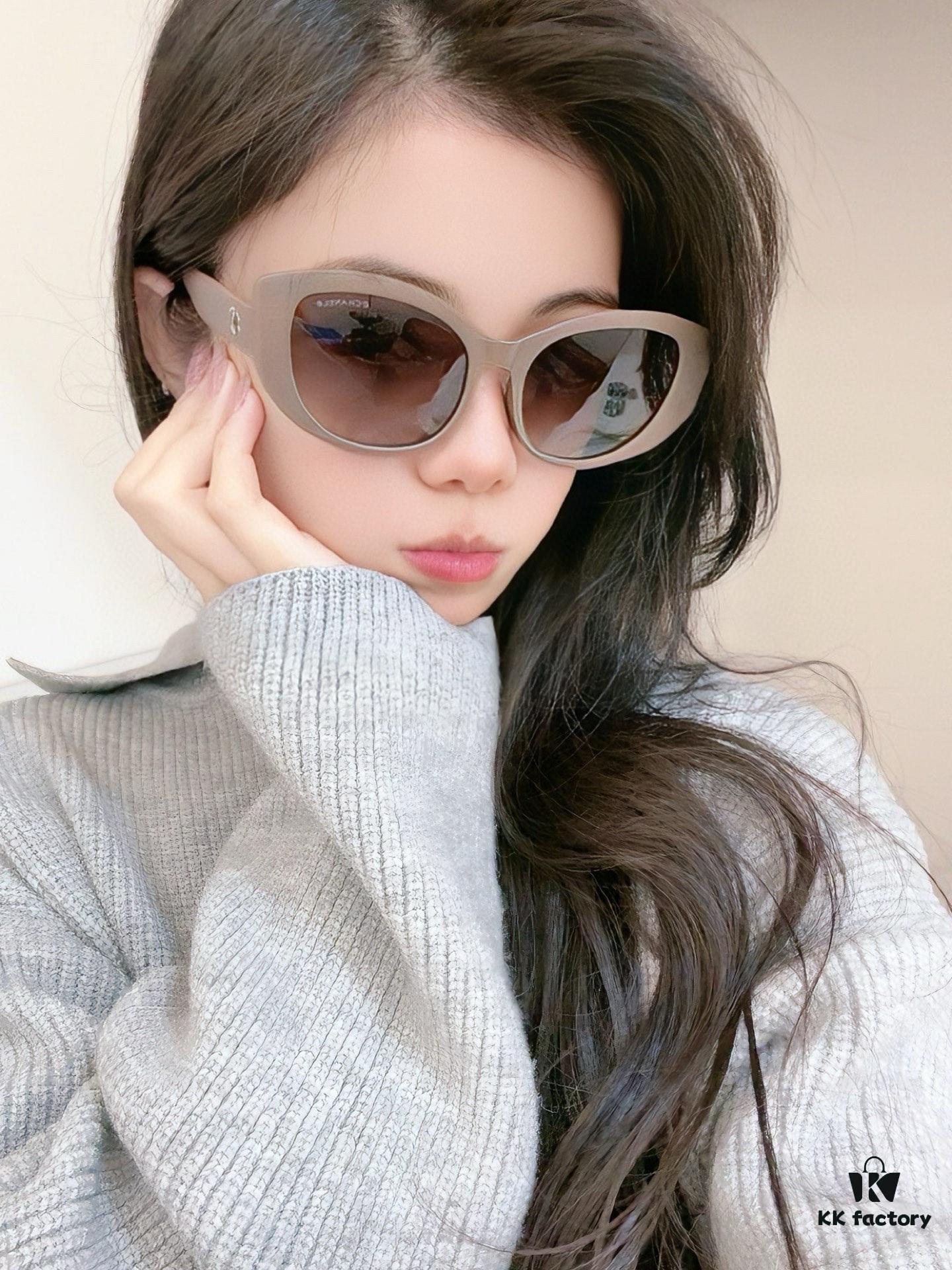 6931f8083a89a121ed5495a6 CHANEL 2025 New Arrival Trendy Round Frame Sunglasses for Women, High-Definition Thick Polarized UV Protection Shades, Comfortable Wear, Influencer Favorite Style 🕶️ 🎉 Premium TR Frame ♥️♥️ Model CH3991