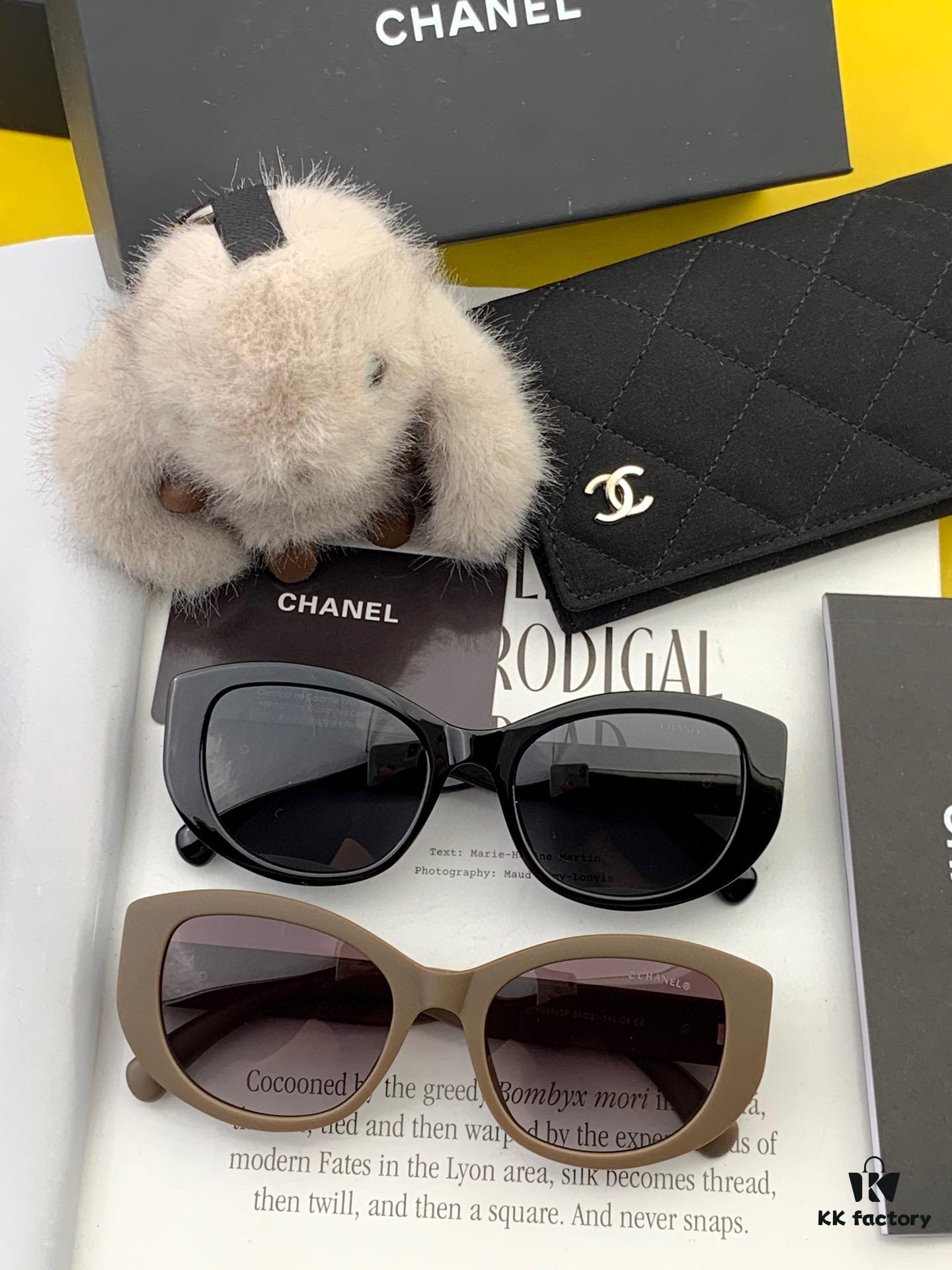 6931f8083a89a121ed5495ad CHANEL 2025 New Arrival Trendy Round Frame Sunglasses for Women, High-Definition Thick Polarized UV Protection Shades, Comfortable Wear, Influencer Favorite Style 🕶️ 🎉 Premium TR Frame ♥️♥️ Model CH3991